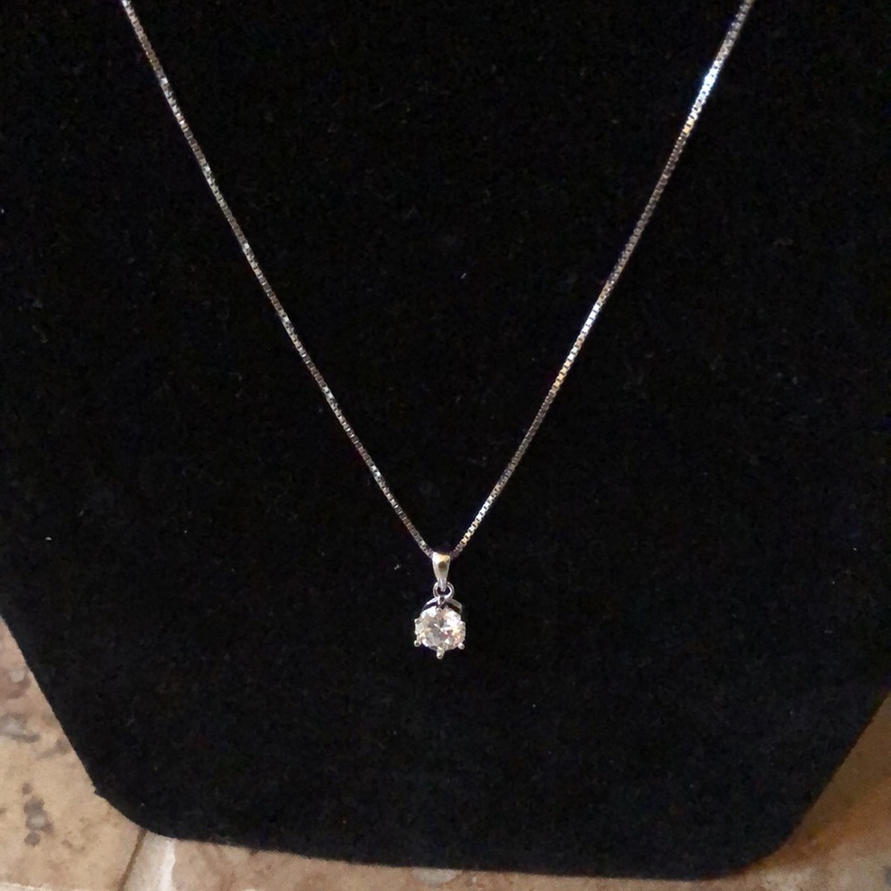 Moissanite Silver Necklace 💎
